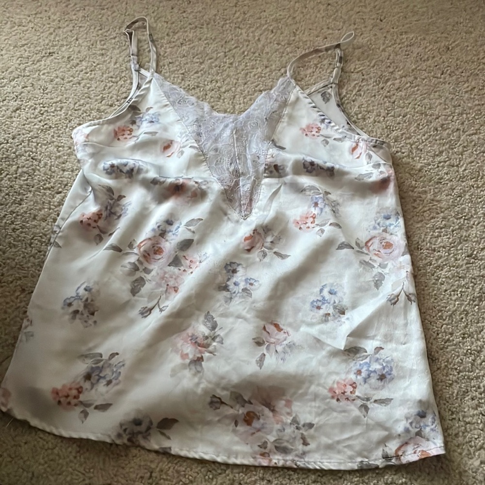 Look like vintage lingerie top color white